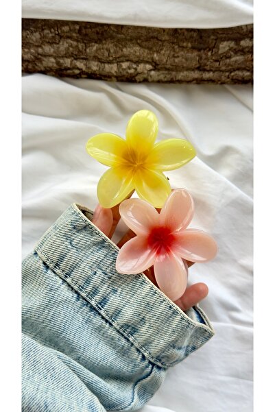 YOYYO Κίτρινο και πράσινο της μέντας Σετ με δύο κλιπ μαλλιών Lotus - Τροπικά ...