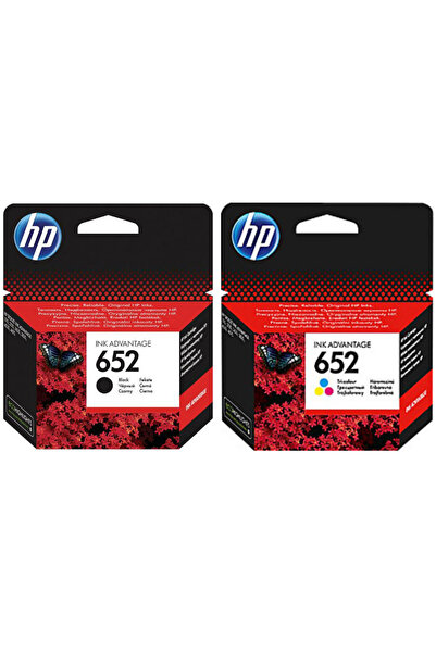 HP 652 Orijinal Renkli Kartuş Deskjet 1115,2135,2136,3635,3636,3775 Yazıcılar...