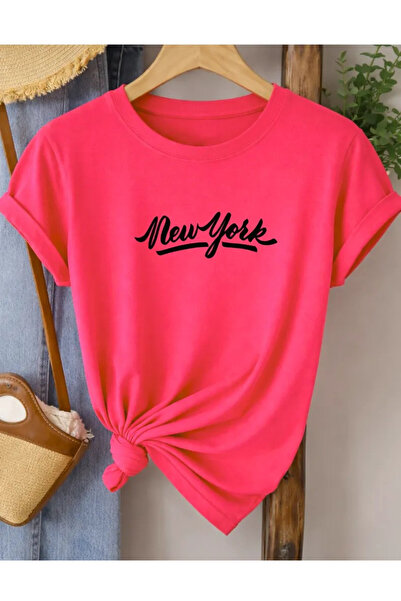 Pink Sky Oversize T-shirt 100% βαμβακερό Unisex Άνετη εφαρμογή Τάση Νέα Σεζόν