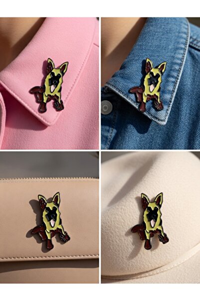 DREAMIOGIFTANDBOX Alman Kurdu Köpek Metal Rozet Pin Broş Çanta Ceket Aksesuar...