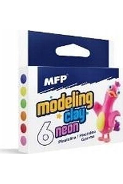 MFP Plastilină neon 6 culori 100g