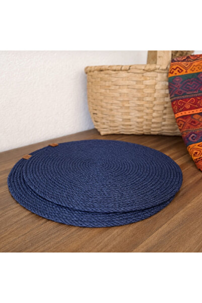 Naspar Μπλε ναυτικό 2 τεμάχια 32 εκ. Πιάτο σερβιρίσματος / Αμερικάνικο σερβίτ...