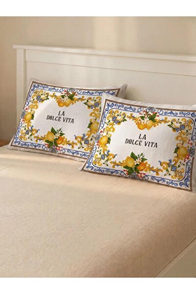 LC Waikiki Μικτή μαξιλαροθήκη με σχέδιο λεμόνι 50x70 εκ. 2 τεμάχια (S6)