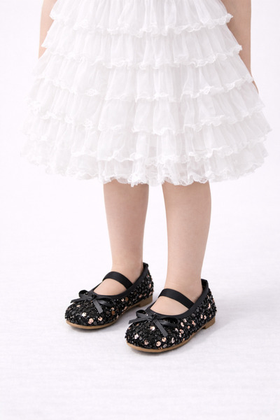 MOON CLOUD FIYONK DETAYLI PULLU BABET AYAKKABI EV-SOKAK-PARTİ-GÜNLÜK-WEDDİNG ...