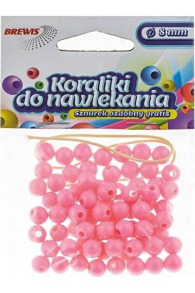 Other Mărgele trandafir pentru înșirat + sfoară 8mm 16g