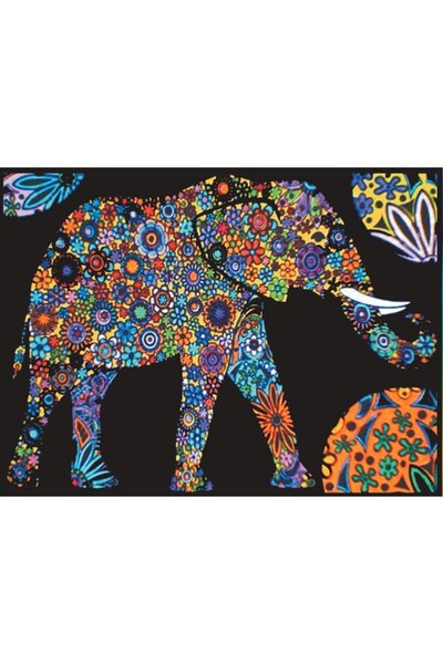 Other Planșă de colorat din catifea 47x35 Elefant