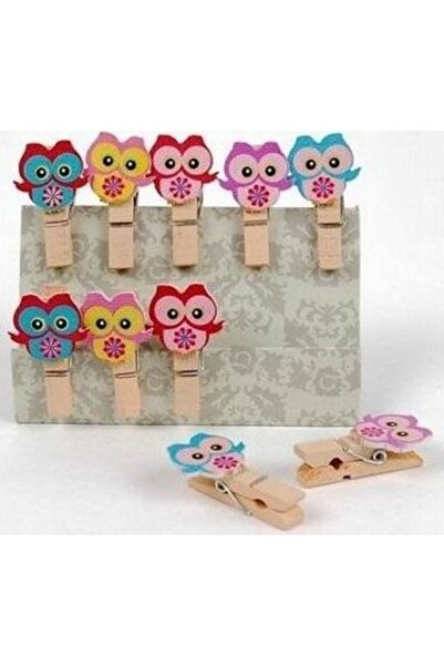 fandy Catarame decorative în formă de bufnițe, 10 bucăți