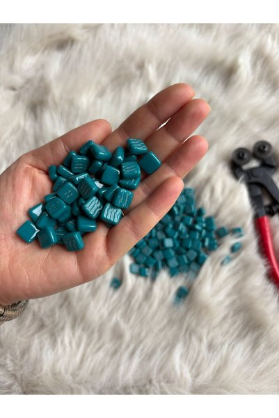 Karsan Mozaik Sanatsal Mikro Mozaik Turkuaz 1x1cm Mozaik Sanatı Malzeme (100gr)