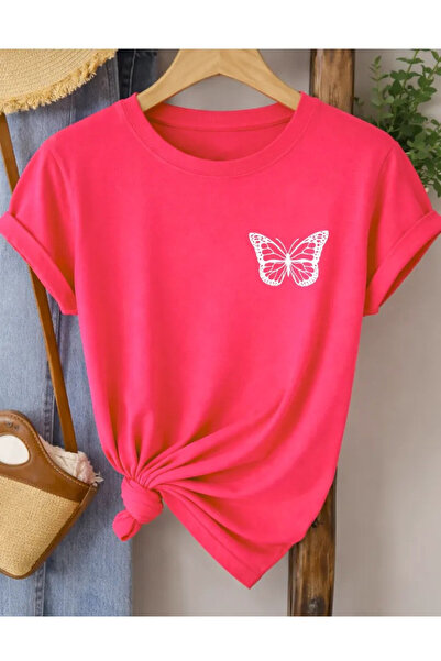 Pink Sky Oversize T-shirt 100% βαμβακερό Unisex Άνετη εφαρμογή Τάση Νέα Σεζόν