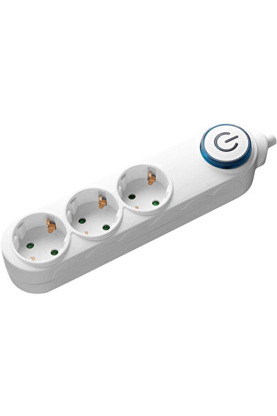 Samus Prelungitor 3PI5-3680, 3 Prize, 5M, 3680W, Intrerupator, Alb