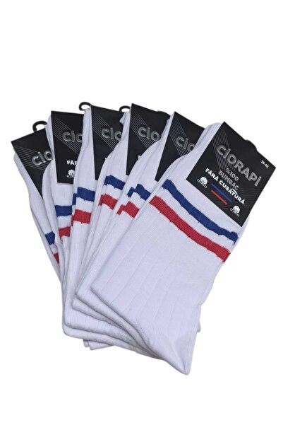 Campina Αθλητικές κάλτσες τένις, Σετ 6 τεμαχίων, Χωρίς ραφές, 100% Βαμβάκι, Λ...