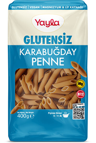 Yayla GLUTENSİZ VEGAN KARABUĞDAY PENNE 400 GR MAKARNA