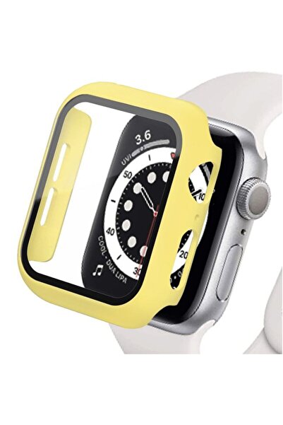 Orso Θήκη 2-in-1 Hard Frame Yellow + Tempered Glass Apple Watch 46mm