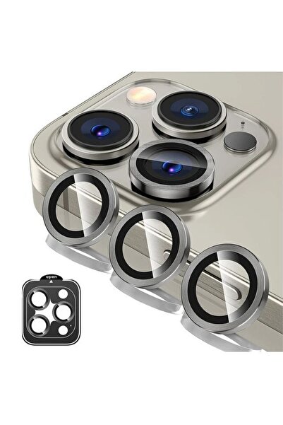 Orso Lens Camera Tempered Glass Titanium iPhone 15 Pro/15 Pro Max