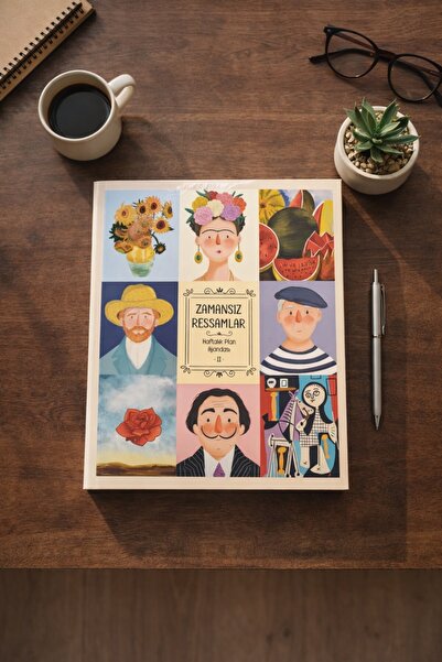 uğurlu dükkan Zamansız Ressamlar Stickerlı Plan Ajandası II 16,5X20cm