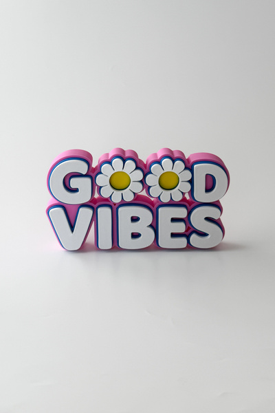 sin istanbul "Good Vibes" Çiçekli Masaüstü Obje