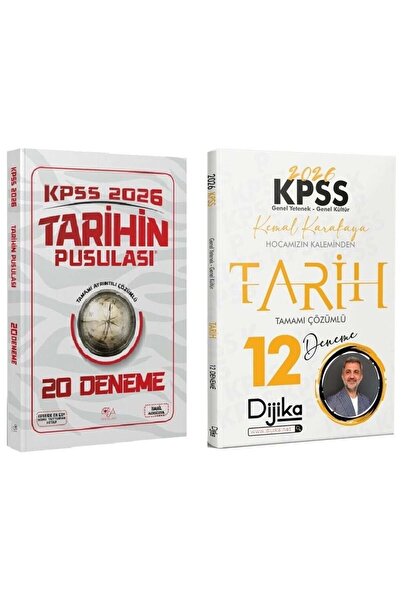 CBA Akademi CBA + Dijika 2026 KPSS Tarihin Pusulası 20 + 12 Deneme 2 li Set -...