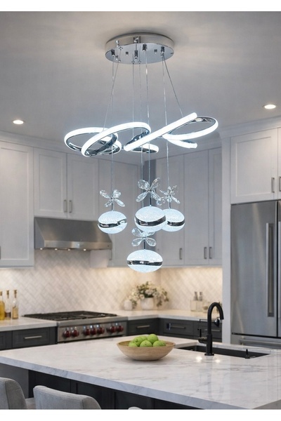 Led YENİ MODEL 3+1 A KALİTE KROM RENK 3 IŞIK SEÇENEĞİ BEYAZ SARI VE GÜN IŞIĞI