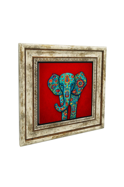 Sadrazam Εκτύπωση με μοτίβο ελέφαντα σε φυσική πλάκα πέτρας 25X251G-Fil3