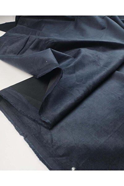 Kumaş Parça TELALI Βελούδινο Ύφασμα σε Σκούρο Μπλε Χρώμα 130x260εκ.