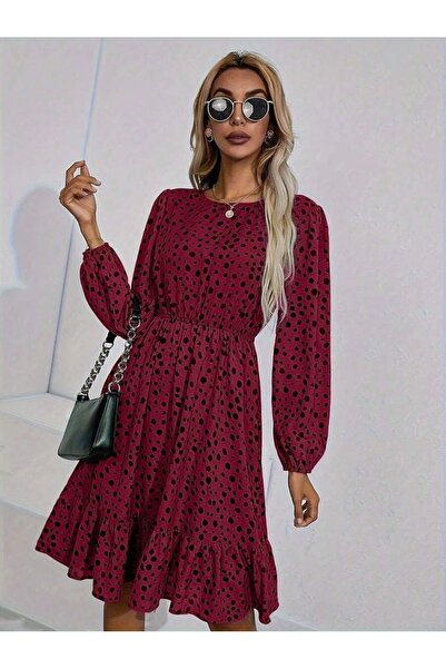Iuliashop Lanisa Grena Short Dress with Black Print - M