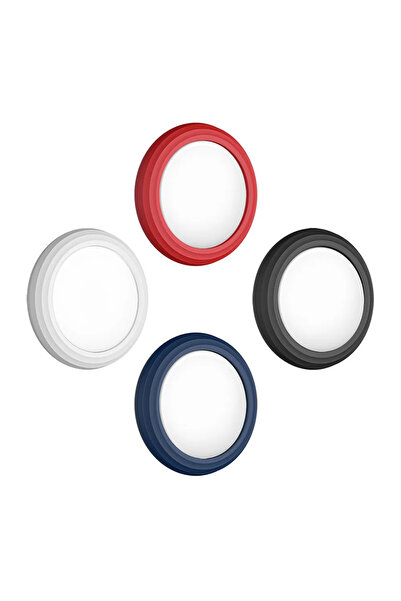 ESR (4 Pack) AirTag Stick-On Silicone Holder Black/White/Red/Blue