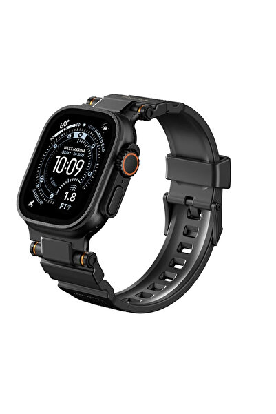 SwitchEasy Λουράκι Ανθεκτικό Σιλικόνης Μαύρο Apple Watch 44/45/46/49mm