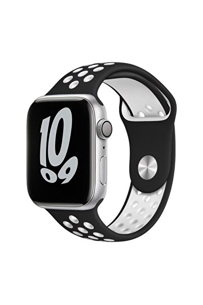 Orso Black/White Sport Silicone Λουράκι Apple Watch 38/40/41/42mm Series 10 2024