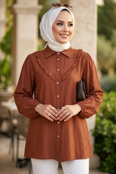 N.S NEVA STYLE Τουνίκ Ταν Τεσεττίρ με κουμπιά 10693TB