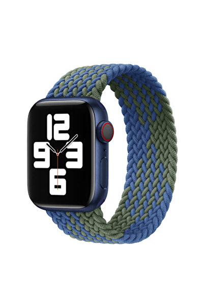 Orso Hera Braided Blue/Green Λουράκι για Apple Watch 44/45/46/49mm (Size: M)