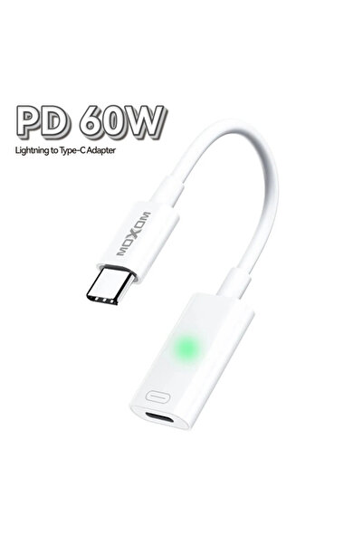 MOXOM USB-C to Lightning Charging Adapter 60W White