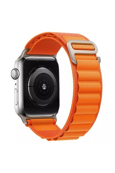 Orso Alpine Nylon Loop Band Orange Apple Watch 38/40/41/42mm Series 10 2024