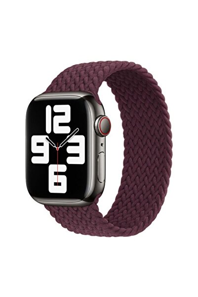 Orso Hera Braided Wine Λουράκι για Apple Watch 44/45/46/49mm (Size: M)