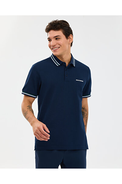 SKECHERS M Regular Fit Polo Erkek Lacivert Polo Yaka Tshirt S2610080-0505