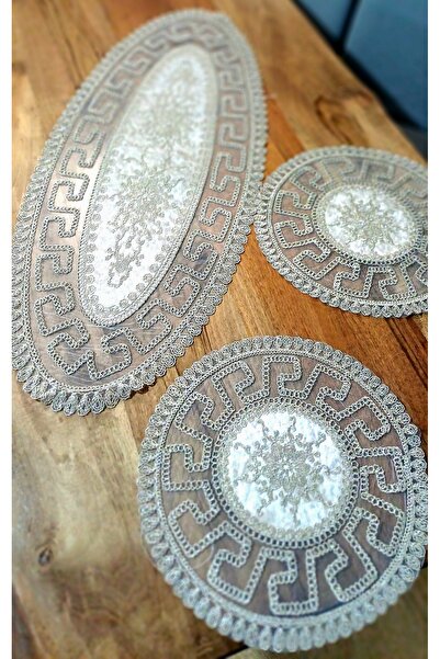 Neweste Σετ τραπεζιού σαλονιού 3 τεμαχίων, τραπεζάκι σαλονιού, κάλυμμα κονσόλ...