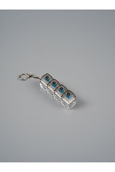 TrendTopic Klavye Anahtarlık Stres Oyuncağı 4 Tuşlu Işıklı