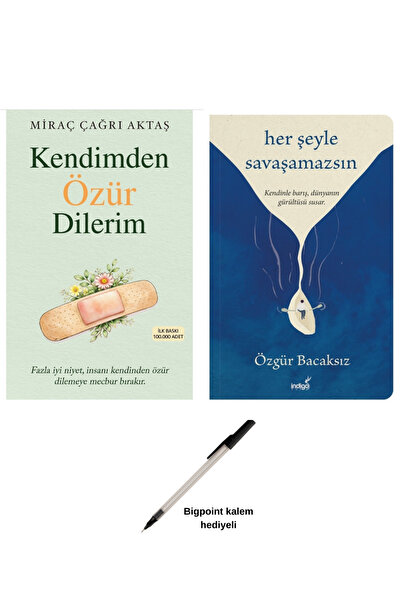 İndigo Kitap Kendimden Özür Dilerim / Her şeyle Savaşamazsın 2 Kitap