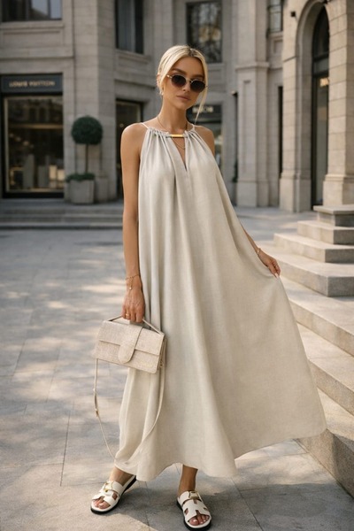 dshee woman AURA HALTER YAKA ELBİSE