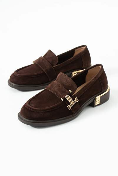 dericia shoes حذاء لوفر نسائي مريح للاستخدام اليومي من الجلد الطبيعي المخملي ...