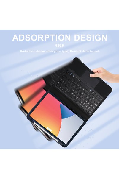 DAPHNELA IPAD 11.NESIL A16 TÜRKÇE KLAVYELİ KILIF SİYAH