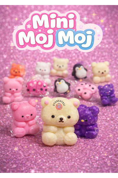 OYUNKAFASI Mini Moj Moj Sukuşi Oyuncak – Mini Squishy Yumuşak Stres Oyuncak K...