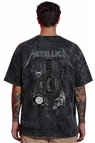 SEVBANO Design Metallica Rock Metal Music Band Tricou unisex supradimensionat...