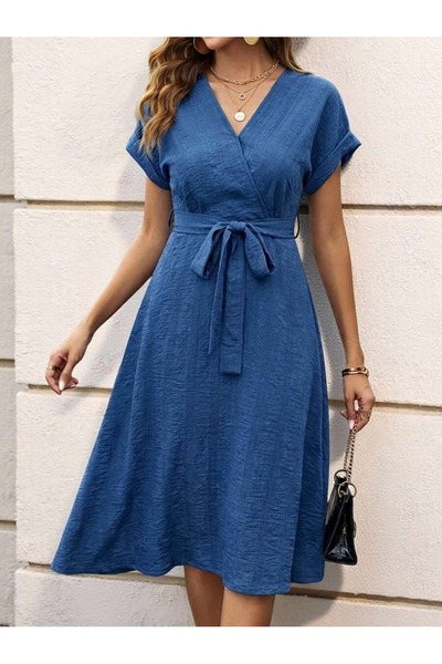 Iuliashop Rochie Midi Adelita Albastra - M