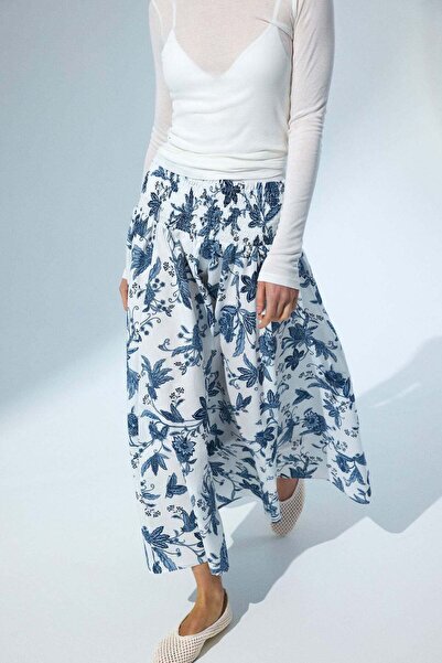 H&M تنورة بخصر مطاطي