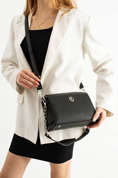 OZ&BU Women's Chain Strap Shoulder Crossbody Bag with 3 Compartments Soft Lea...