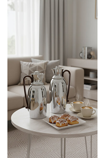 Generic طقم ترامس شاي و قهوة 1 لتر/ 750مل