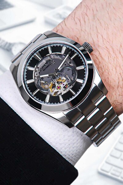 Quantum Automatic Sapphire Glass Steel Case Transparent Dial Japanese Movemen...