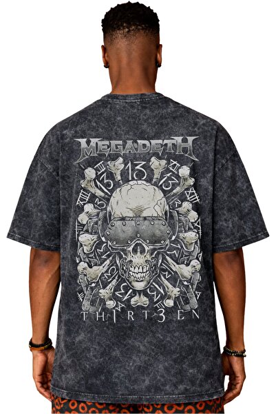 SEVBANO Design Megadeth Rock Metal Music Band Back Printed Unisex Oversize Vi...