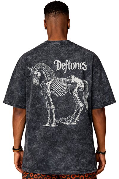 SEVBANO Design Deftones Rock Metal Music Band Tricou unisex supradimensionat ...