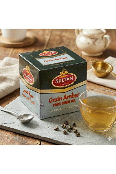 Sultan Tea Moroccan Grain Ambar Pearl Green Tea (200g)
